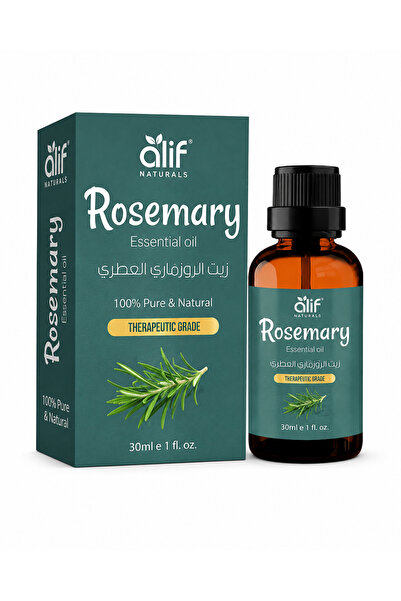 ALIF NATURALS Rosemary Essential Oil - 100% Pure & Natural – For Hair Growth,...