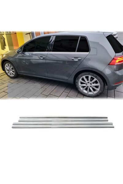 A&G Tuning Volkswagen Golf 7 Krom Cam Çıtası Tk 4 Parça Paslanmaz Çelik