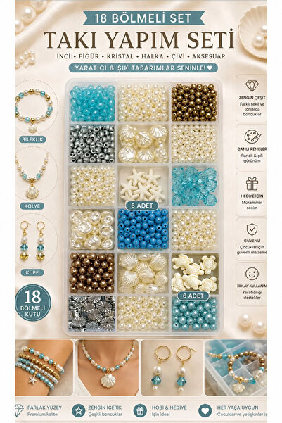 By MO Accessories Yaz Sezonu İnci Deniz Yıldızı Deniz Kabuğu Cam Boncuklarla ...