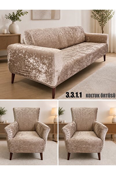 uzhanem Seat Cover Velvet Seat Cover Set 3.3.1.1 Sofa Cover Home Textile
