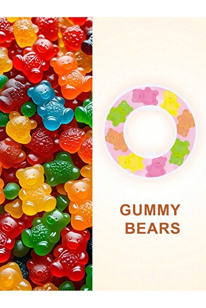Choice15 Gummy Bears 1pc Scented Pods Round Flavoring Pods Air Scent Fruit Fl...