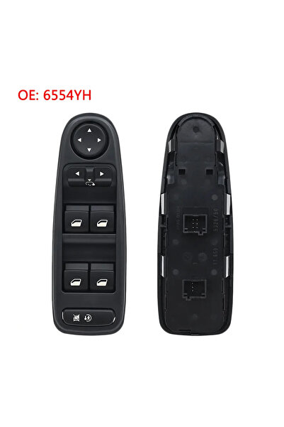 Choice4 مفتاح تحكم كهربائي لنافذة السيارة طراز 6554YH لسيارات بيجو 207 و307 و...