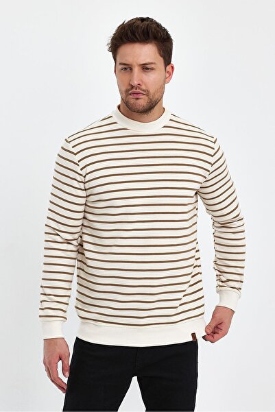 ALEXANDERGARDI Crew Neck Striped Sweatshirt (E23-761A-Erk)