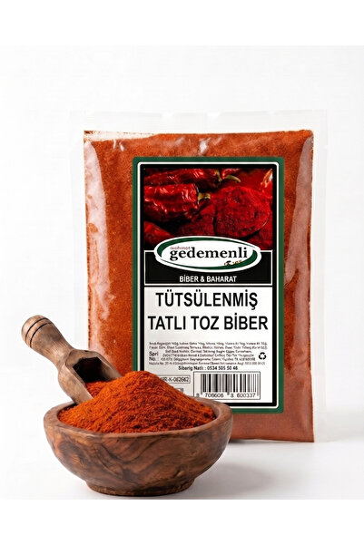 GEDEMENLİ Tütsülenmiş Tatlı Toz Biber 500 Gr