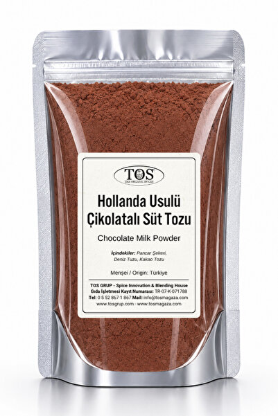 TOS The Organic Spices Hollanda Usulü Çikolatalı Süt Tozu 100 gr Dutch-style ...