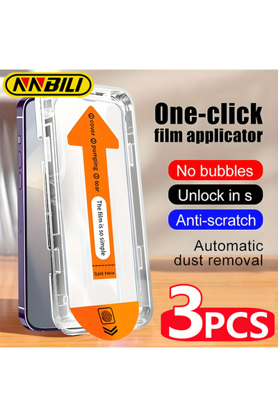 Choice18 High Definition 3 Pieces For iPhone 16 Pro NNBILI 3Pcs Oleophobic Co...