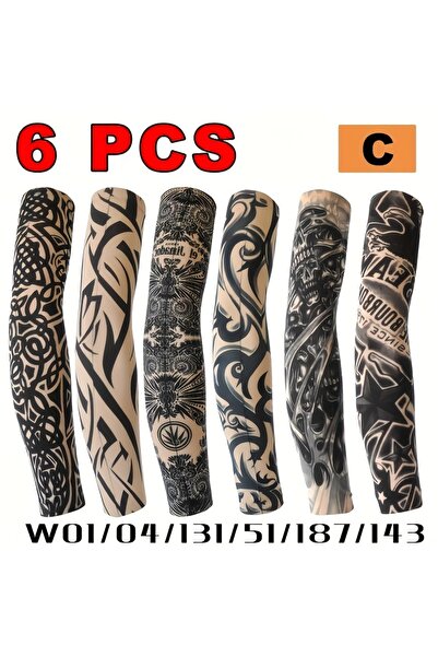 choice2 One Size Combination C 6 neutral sunshade tattoo sleeves, sleeves, ta...