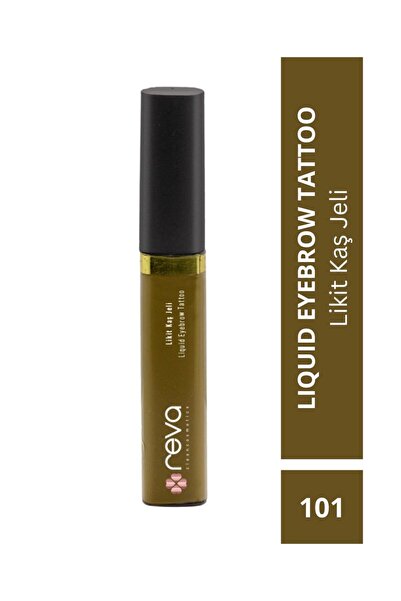 REVA Brown Liquid Eyebrow Mascara & Liquid Eyebrow Tattoo 5ml No: 101 - Vegan...
