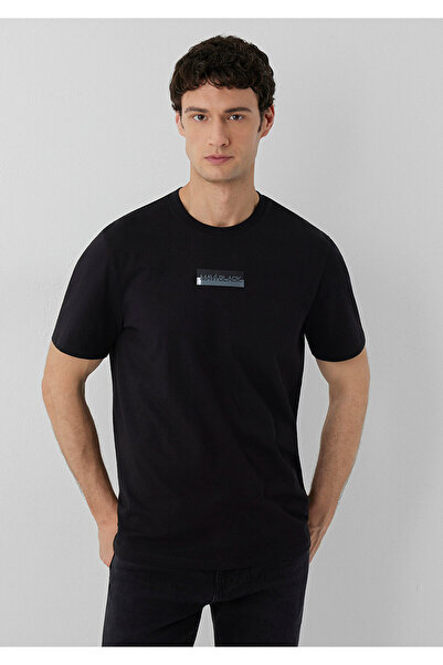 Mavi M0613539 Black Printed T-Shirt Men's T-Shirt Black