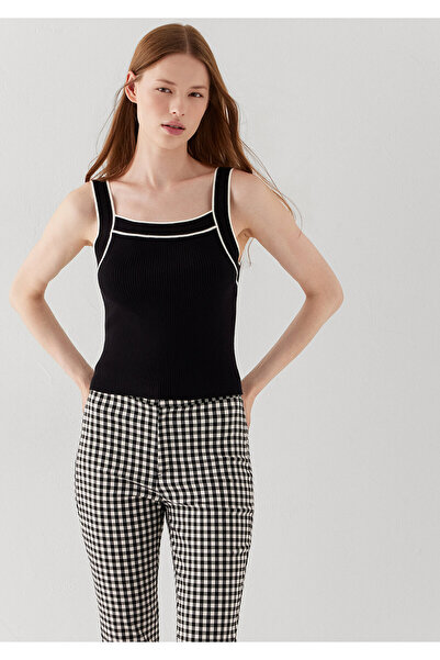 Mavi Black Knitwear with Strap Detail Fitted / Body-Fitting Cut 1711037-900