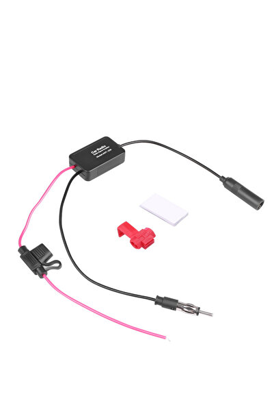 Kebidumei FM Amplifier DAB+FM Car Stereo Antenna Aerial Splitter Cable Adapte...