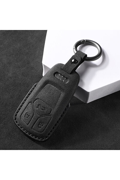 Choice1 B2 Leather Car Remote Key Cover Case Shell For Audi A4 B9 A5 A6 8S 8W...