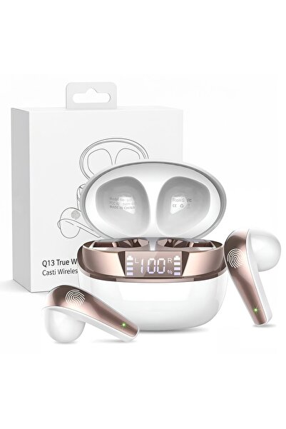 LittleDomi Casti Wireless Bluetooth 5.3, Control prin Atingere, Fara Fir, Car...