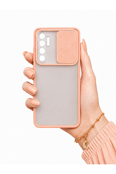 noktaks Xiaomi Mi Note 10 Lite Kılıf Kamera Sürgü Mat Arka Yüzey Renkli Çerçe...