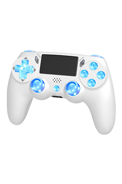 Choice4 White GAMINJA P471 Wireless Controller with Dynamic RGB Lighting And ...