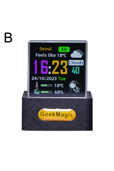 Choice black Car MINI Crystal Smart Companion WIFI Weather Station Clock Desk...