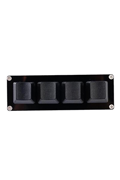 Choice Black USB Programming Macro Custom Keyboard 4 Key RGB Copy Paste Cut F...