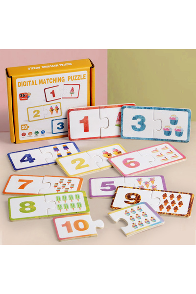 Choice Digital pairing Children's digital building blocks, jigsaw puzzles, pu...