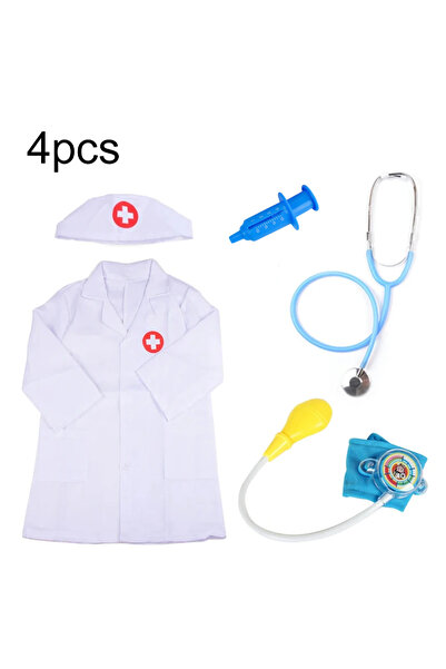 choice2 Doctor-4Pc-Blue-ZT-2 Children Doctor Toys Pretend Play Role Playing P...