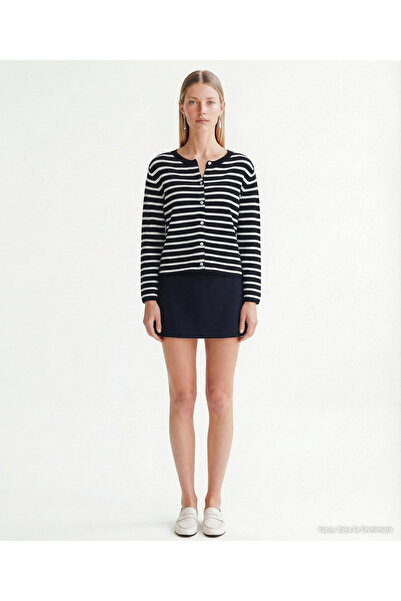 Yargıcı Regular Collarless Long Sleeve Cardigan