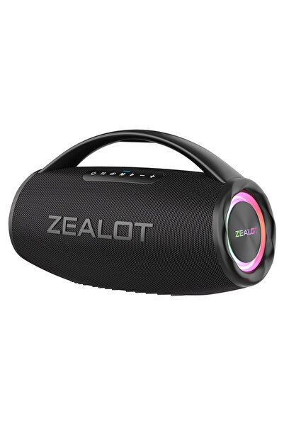 Choice مكبر صوت ZEALOT-S97 أسود 80 واط بتقنية البلوتوث، مكبر صوت لاسلكي قوي ب...