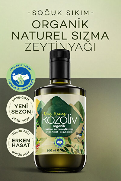 kozoliv Organik Erken Hasat Soğuk Sıkım Zeytinyağı - İçimlik - Anne & Bebek &...