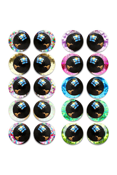 Choice1 16MM 20PCS 20 unique "eye" toys, available in 14-20mm sizes, 3D carto...