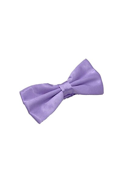 Brianze Lilac Satin Bow Tie - Solid Color