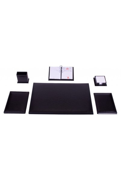 Gülpaş 6 Piece Classic Desk Mat Set Black 33X49__903