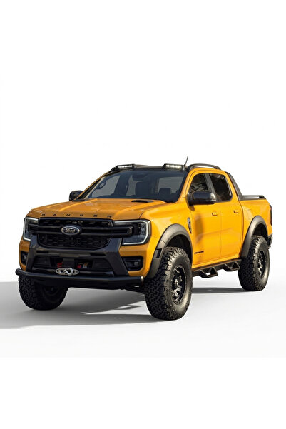 TMZ Garage Ford Ranger T9 2023+ Ayak Basma Platformlu Demir Yan Basamak Seti ...
