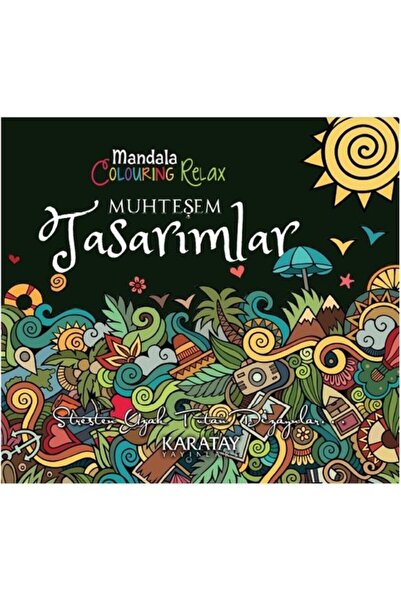Karatay Yayınları كتاب تلوين 4E تصاميم رائعة ماندالا كاراتاي 153-00-0155