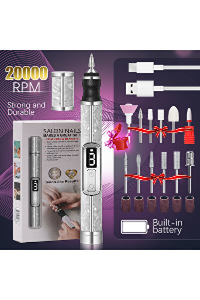 Choice3 White-Set LINMANDA Professional Manicure Pedicure Kit for Thick Toena...