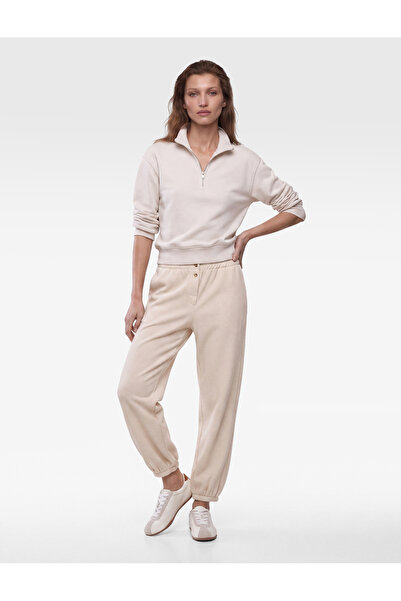 Koton Βαμβακερό ύφασμα πικέ, παντελόνι μπαλόνι με τσέπες και διακοσμητικά κου...
