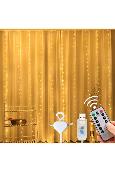 Choice 3Mx3M Warm With Hook USB LED String Fairy Curtain Lights Garland For N...