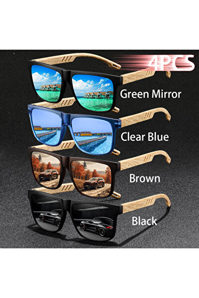 Choice1 4PCSF70-2 4PCS Luxury Designer Sunglasses Set Classic Fashion Colorfu...
