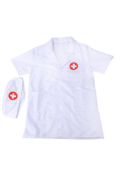 Choice White Doctor's Clothes Short-Sleeved Nurse Children's Performance Clot...