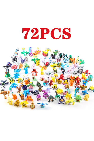 Choice1 72pcs 144 Style Pokemon Figure Toys Anime Pikachu Action Figure Model...