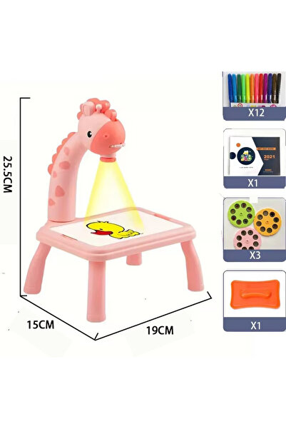 Choice Pink Mini Table Paintings For Children Smart Giraffe Style Projector D...