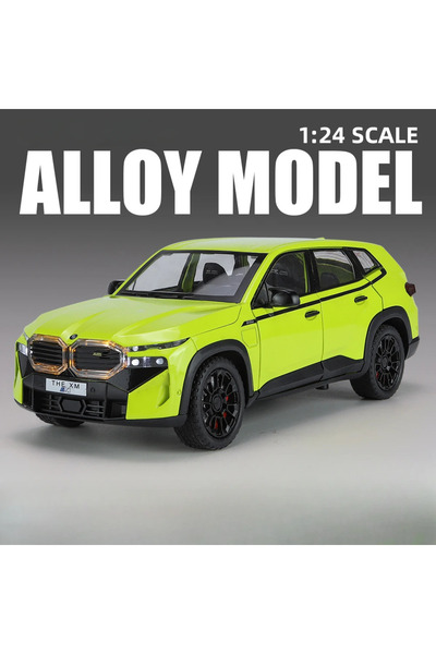 Choice3 سيارة XM Alloy Car Models بمقياس 1/24 باللون الأخضر، مركبات مصبوبة عل...