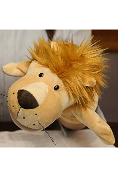 Choice 27cm Yellow lion Hand Finger Puppets Cartoon Plush Toy Party Supply Fa...