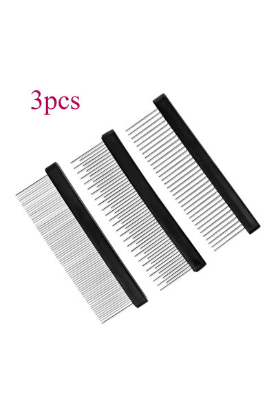 Choice 3pcs 3pcs Stainless Steel Cat And Dog Hair Removal Brush Double-Sided ...