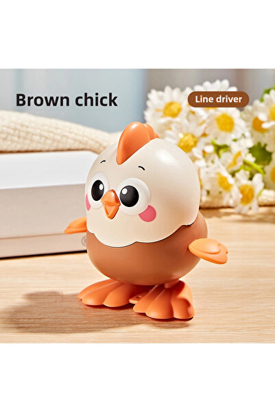 choice2 Brown Cute Wind Up Chick Toy No Battery Needed Baby Crawling Educatio...