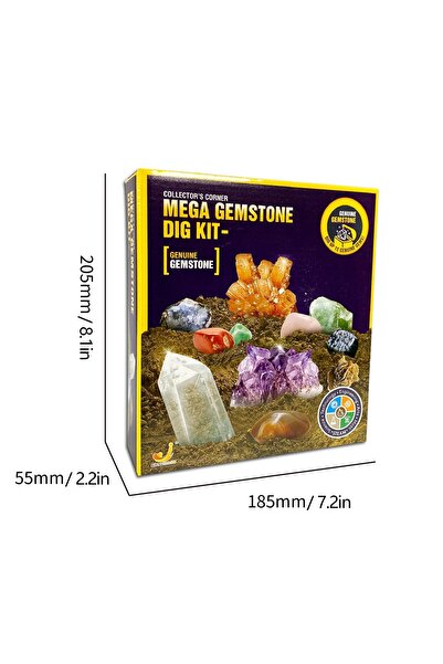 Choice A /2026 Mega Gemstone Dig Kit-dig and discover gem stone crystal dig t...