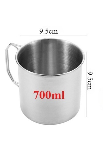 Choice 700ml Stainless Steel Camping Cup 250/350/500/700ml Portable Mountaine...