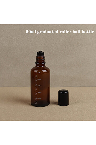 Choice5 50ml 1Pcs 5ml 10ml 15ml 20ml 30ml 50ml Empty Brown Roll On Glass Bott...