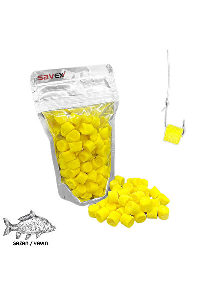 SAVEX Kesme Sazan / Yayın Hamuru - İğne Yemi - Sarı-Mısır 80 Gr