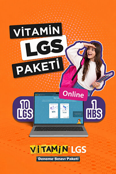 Vitamin LGS Deneme Sınavı Paketi - 11 Online Deneme (10 LGS + 1 HBS) - PDF ve...
