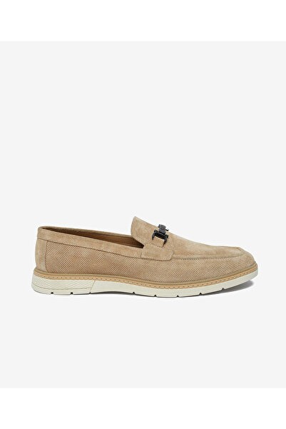 Greyder Erkek Bej Hakiki Deri Loafer Ayakkabı 6Y1UA64771