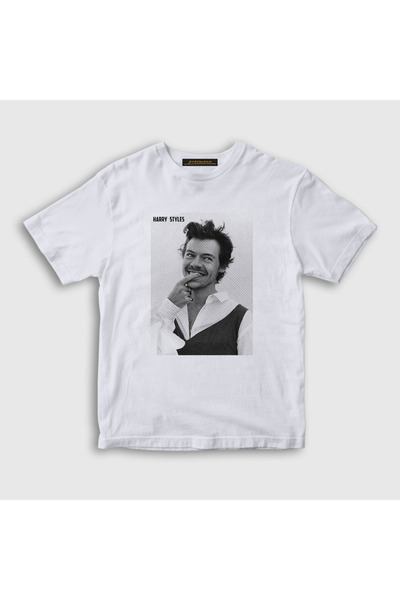 Presmono Unisex dečiji beli poster Harry Styles T-shirt 318681tt