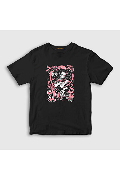 Presmono Unisex Kids Black Fight Nezuko Kamado Anime Demon Slayer Kimetsu No ...